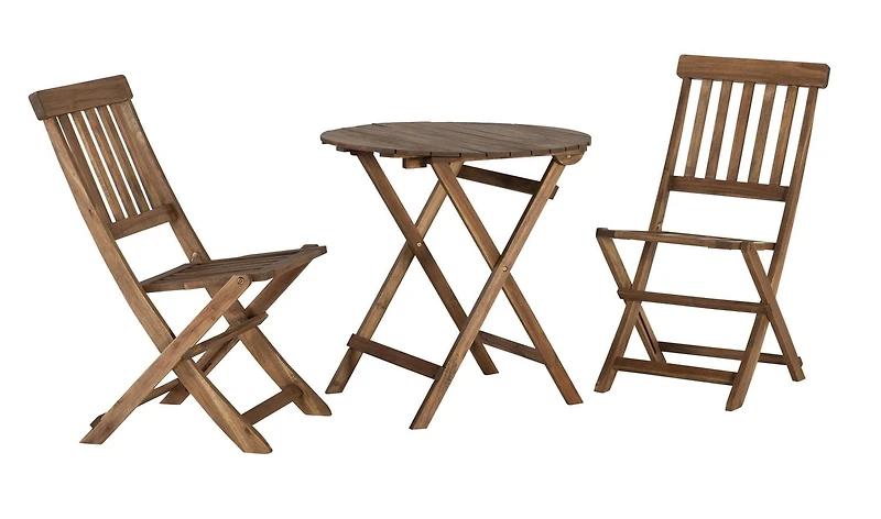 Ensemble de café extérieur en teck