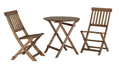 Ensemble de café extérieur en teck