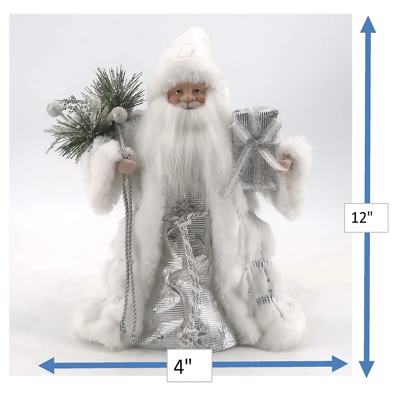 12IN SANTA-SILVER - FRENCH