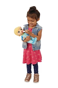 Baby Alive, Baby Alive prend son médicament, cheveux blonds, pyjama de chaton