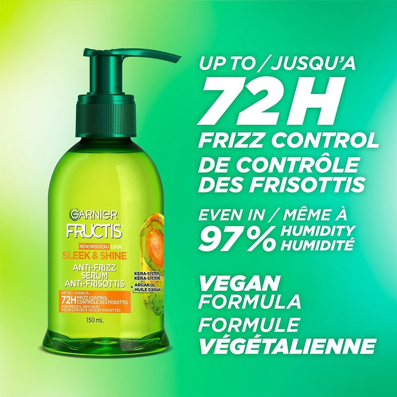 Garnier Fructis, Sleek & Shine Serum, 150 mL, Sleek & Shine Serum