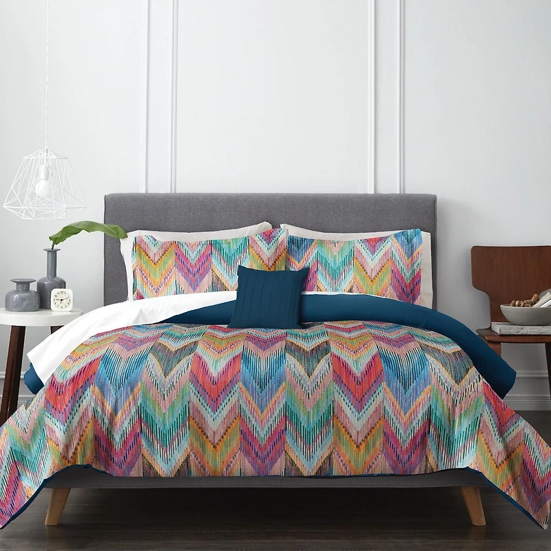 Ensemble de douillette, lit 2 place/grand lit chevron Wabasso