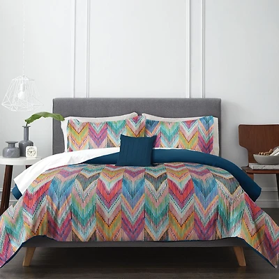 Ensemble de douillette, lit 2 place/grand lit chevron Wabasso