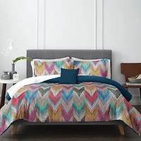 Ensemble de douillette, lit 2 place/grand lit chevron Wabasso