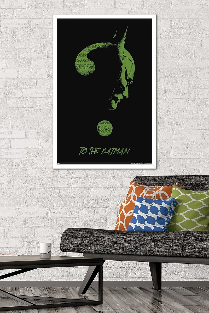 DC Comics The Batman - Riddler Wall Poster, 22.375" x 34" Framed