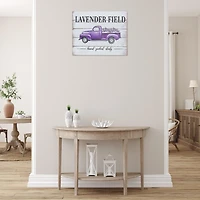 IH Casa Decor Plaque en bois pour camion lavande