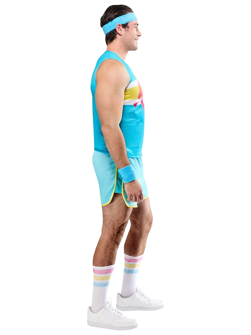 Barbie Classic 80's Exercise Ken Costume for Adults by Rubies, Men's