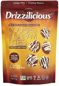 Drizzilicious L- Bites Cookies and Cream GF, L- Bites Cookies and Cream