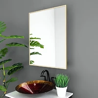 Madison Gold Medicine Cabinet, 22x28"