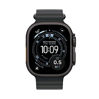 Apple Watch Ultra 3 GPS + Cellular - Boîtier 49 mm en titane noir Bracelet Océan noir