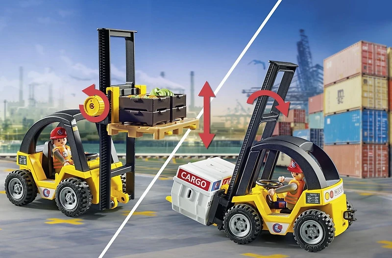 Playmobil Forklift truck with cargo