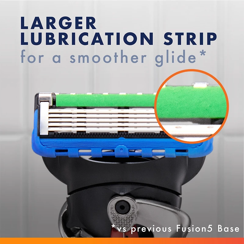 Cartouches de rechange de rasoir Gillette Fusion5 ProGlide pour hommes de rasoir pour manche de rasoir Flex-pivot, cartouches à 5 lames de rasoir, lame de précision pour hommes