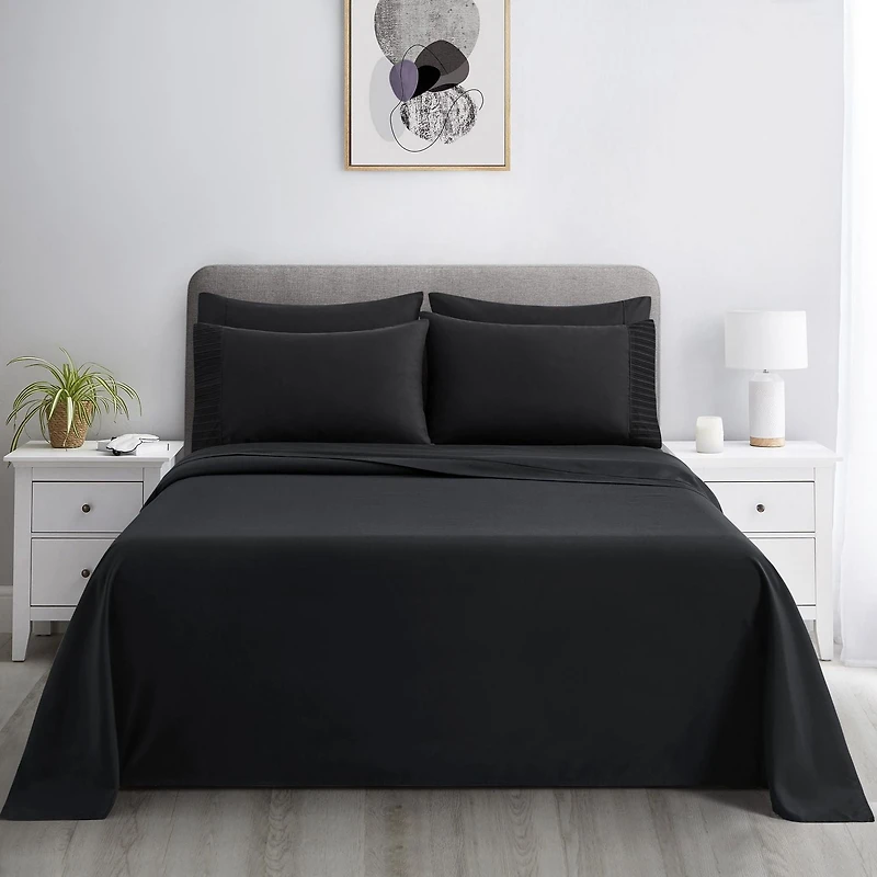 Marina Decoration Ultra Soft Silky Deep Pocket Solid Rayon from Bamboo Bedding All Season Sheet Set
