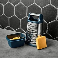 Thyme & Table 2-Piece 4-Sided Stainless Steel Box Grater Set, Grater
