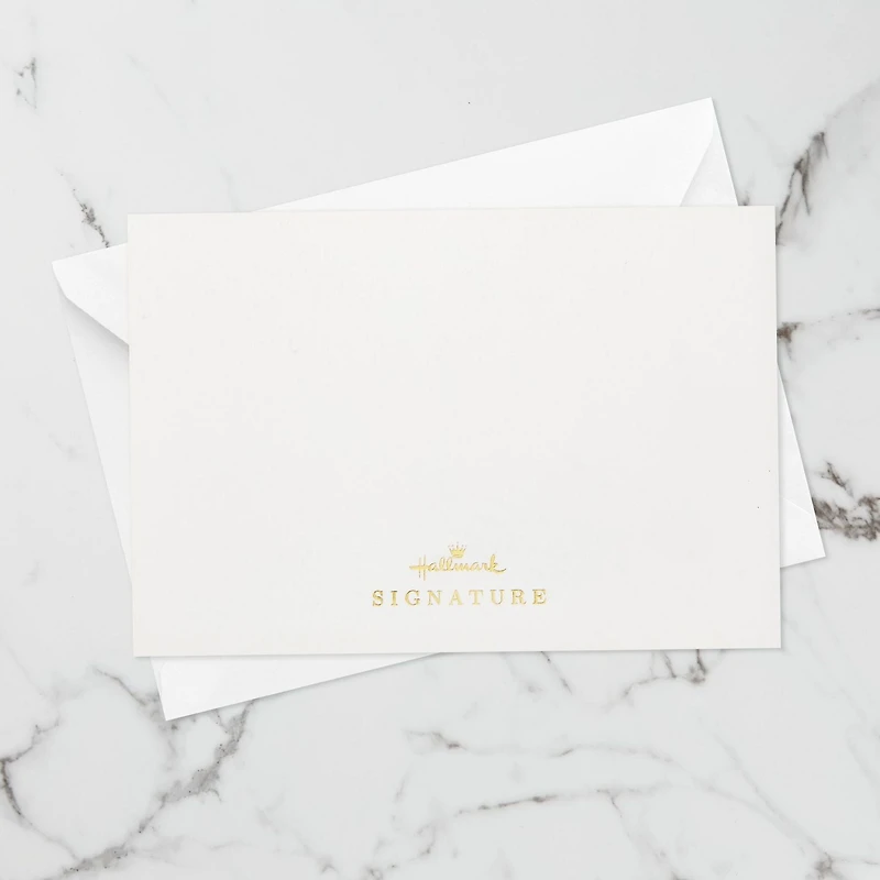 Carte de fête Signature en relief – Paper Wonder de Hallmark (Paris « Très Happy »)