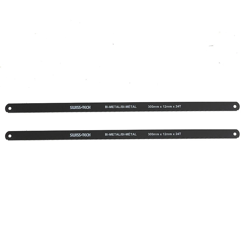 Swiss Tech Hacksaw Blade - 2 Pack, 12inch x 24 TPI blade
