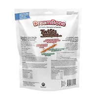 DreamBone Bâtons Torsadés à Mâcher pour Chien Enveloppés de Poulet, Offrez à Votre Chien des Gâteries Faciles à Digérer Sans Cuir Brut, Faites de Véritable Beurre d'Arachide, de Poulet et de Légumes, pour Tous les Chiens