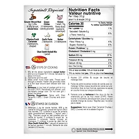 Recette et mélange d'assaisonnement Seekh Kabab de Shan 50 grammes