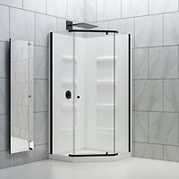 A&E Bath and Shower NEVADA-36-BLK-K Shower Kit