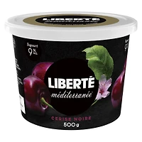 Yogourt Liberté Méditerranée 9 %, cerise noire, 500 g