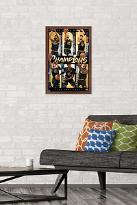 NBA Golden State Warriors - 2022 NBA Finals Champions Wall Poster, 22.375" x 34" Framed