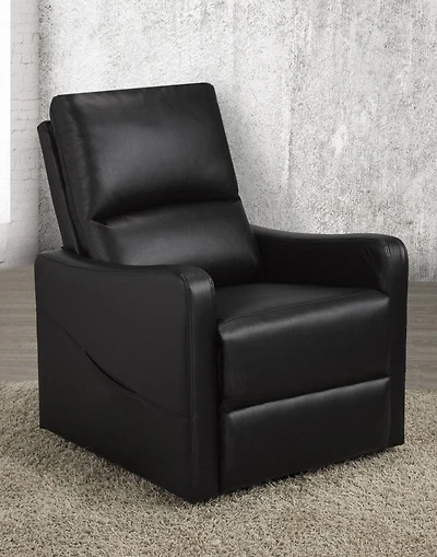 Reclinable chaise Ariel, Noir