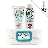 Baby Boo Bamboo Diaper Cream & Wipes Bundle + Bonus Gift - Baby SPF 40 Sunscreen Lotion