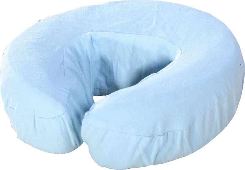 Set de 3 pièces de drap en flanelle de coton Master Massage comprenant un drap plat, un drap housse et un protège visage - BLEU