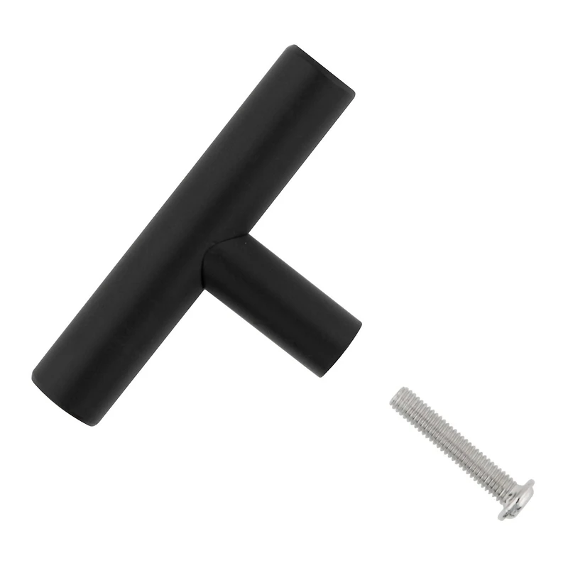 Era Rounded T Paquet de 4 Bouton Noire Mat