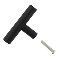 Era Rounded T Paquet de 4 Bouton Noire Mat