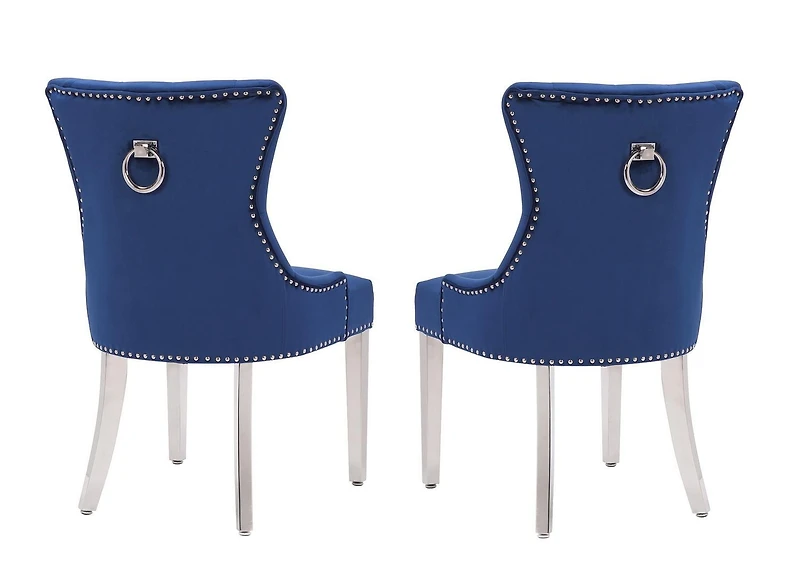 Plata Import Chairus Chair in Blue - Set 2