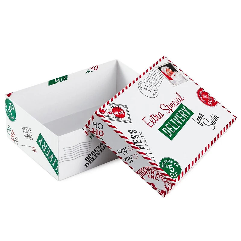 Hallmark Medium Christmas Gift Box with Lid (Special Delivery)