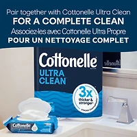 Lingettes humides jetables dans les toilettes Cottonelle Fresh Care, lingettes humides pour adultes, 4 paquets à couvercle rabattable, 42 lingettes par paquet (168 lingettes au total)