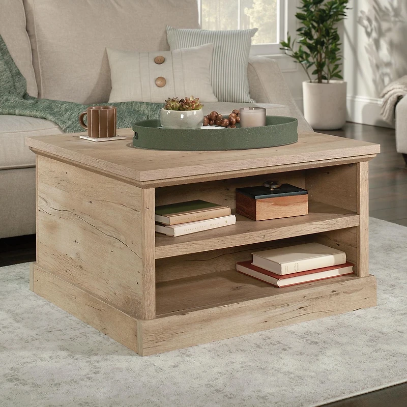 Sauder La Collection Aspen Post Table basse en Finition Prime Oak