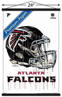 NFL Atlanta Falcons - Drip Helmet 20 Wall Poster, 22.375" x 34"