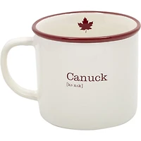 Tasse Canadiana en grès cérame - «Canuck»