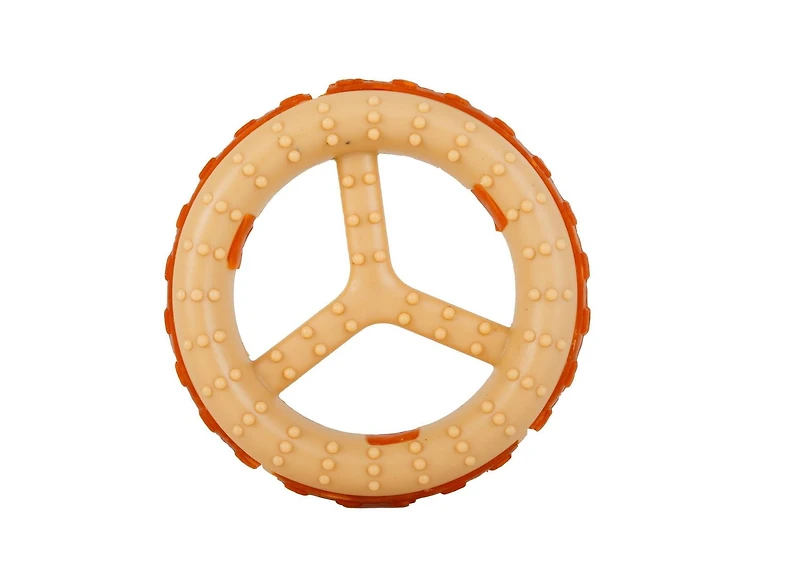 Jouet pour chien Hartz Chew 'n Clean à saveur de poulet Jouet pour chien 2 en 1