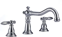 American Imaginations AI-33691 3H8-in. CUPC Approved Lead Free Brass Faucet Set In Chrome Color - Drain Incl.