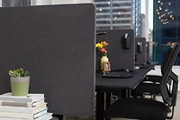Luxor RECLAIM 48”W x 24”H Desktop Privacy Panel - Blue