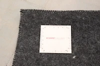 ECARPETGALLERY 3'9" x 5'9" Contemporary Cowhide Patchwork Handmade Area Rug for Living Room, Dining Room and Bedroom in Grey