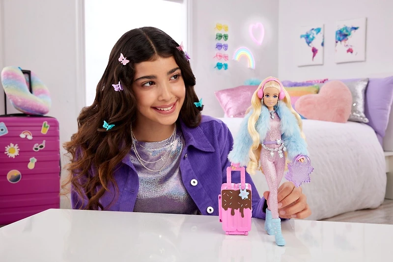Barbie Extra Fly Poupée Voyage, tenue de neige