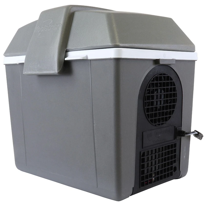 Koolatron Glacière/réchauffeur électrique 12 V, boîte à lunch thermoélectrique 9 L (9,8 qt), mini-réfrigérateur portable, gris