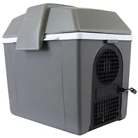 Koolatron Glacière/réchauffeur électrique 12 V, boîte à lunch thermoélectrique 9 L (9,8 qt), mini-réfrigérateur portable, gris