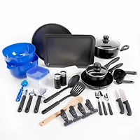 Gibson Everyday Total Kitchen Ensemble Batterie de Cuisine 59 pièces