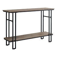 Monarch Specialties Accent Table, Console, Entryway, Narrow, Sofa, Living Room, Bedroom, Metal, Laminate, Brown, Black, Contemporary, Modern