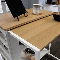 Sauder Select Îlot de cuisine, Finition White, 428253