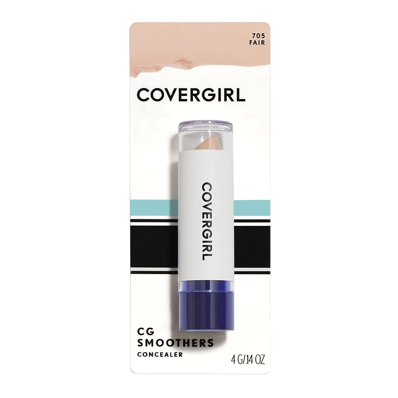 COVERGIRL Smoothers Concealer, Lightweight, infused with Ginseng, Vitamin E, Chamomile, Conditions & Moisturizes, Fragrance-Free, 100% Cruelty-Free, Concealer Stick