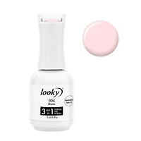 Looky Vernis à ongles gel 3-en-1 combinant base/couleur/couche de finition, résultat professionnel à la maison, application facile, séchage rapide UV/DEL, longue tenue, 15 ml, 16+ teintes