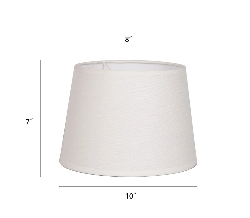 Abat-Jour HOMETRENDS 25,4 cm, lin texturé