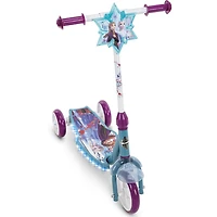 Huffy Frozen 2 Electro-Light 3-Wheel Preschool Scooter for Kids, teal and purple, 3 years old and above